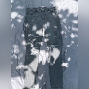 American Eagle grey ripped jeans